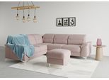 Ecksofa SIT & MORE "Sinatra L-Form", lila (flieder), B:251cm H:85cm T:231cm, 90% Polyester, 10% Polyamid, Sofas, Ecksofa, optional mit Kopfteilverstellung und Armteilfunktion