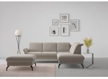 Ecksofa SIT & MORE "Fashion L-Form", braun (latte), B:250cm H:84cm T:207cm, Sofas, Ecksofa, wahlweise mit Kopfteilverstellung und Vorziehsitz, motorisch