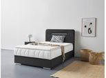 Boxbett COTTA "Lighstar", schwarz, B:126cm L:207cm, Komplettbetten, Boxspringbett, inklusive LED-Beleuchtung, Topper, Bettkasten und Zierkissen