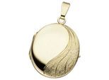Medallionanhänger JOBO "Anhänger Medaillon oval", gelb (gelbgold 585), Schmuckanhänger, Damen, Gelbgold 585, 585 Gold