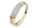 Goldring JOBO Gr. 50, gold (gelbgold 333), Fingerringe, Damen, 50, Gelbgold 333, Goldring, 333 Gold mit Zirkonia