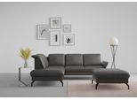 Ecksofa SIT & MORE "Fashion L-Form", grau (anthrazit), B:250cm H:84cm T:207cm, Sofas, Ecksofa, wahlweise mit Kopfteilverstellung und Vorziehsitz, motorisch