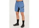 Radhose ENDURANCE "Jamilla W 2 in 1 Shorts", Damen, Gr. 44, EURO-Größen, blau, 92% Polyester, 8% Elasthan, unifarben, sportlich, Hosen, mit herausnehmbarer Innen-Tights