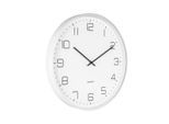 Wanduhr KARLSSON "Lofty", weiss (weiß), Wanduhren, Ø 40cm, Wanduhr, T:4,5cm