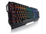 Titanwolf Gaming-Tastatur, mechanisches Keyboard, Anti-Ghosting, Kailh Blue, LED-Beleuchtung