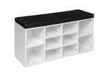 tectake® Schuhschrank, für 10 Paar Schuhe, 2 verstellbare Zwischenböden, 103,5 x 48 x 30 cm