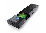 Aplic M.2 NVMe Gehäuse USB 3.2 Gen 2 auf PCIe 3.0 und SATA kompatibel mit 2230, 2242, 2260, 2280