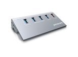 Primewire - USB HUB 3.2 Gen1, USB Adapter, USB Verteiler, 5-Port, kompatibel mit Windows Desktop-PCs, Notebooks, Laptops, MacBooks (bis 2015), Mac