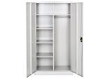tectake® Spind, aus pulverbeschichtetem Stahl, mit 6 Fächern, 180 x 80 x 40 cm