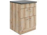 OPTIFIT Kochfeldumbauschrank "Bella" Breite 60 cm, für Kochfelder, 2 Auszüge