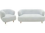 andas Polstergarnitur "Tistam" 2-teilig, 2-Sitzer und Sessel, runde, organische Form