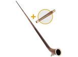 Lechgold Alphorn Nuss F 360 cm 3-teilig Set inkl. Bb-Handrohr