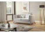 2,5-Sitzer HOME AFFAIRE "Viva", beige (linen), B:183cm H:84cm T:93cm, 100% Polyester, Sofas, wahlweise mit Holzrahmen aus Buche
