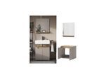 Vicco Badmöbel-Set Marelle Greige Eiche 2 Teile