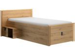 Stauraumbett GAMI, braun (artisan eiche, artisan eiche, artisan eiche), B:123cm H:80cm L:207cm, Betten, Stauraumbett