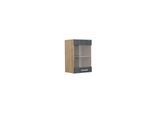 Vicco Hängeglasschrank R-Line Schwarz Beton Eiche 40 cm