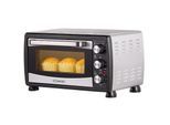Steinborg Minibackofen Pizzaofen 20L mit Umluft 1380W silber/schwarz