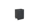 Vicco Unterschrank R-Line Schwarz Beton Anthrazit 60 cm ohne Arbeitsplatte