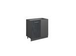 Vicco Eckunterschrank R-Line Schwarz Beton Anthrazit 86 cm ohne Arbeitsplatte