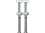 Anhänger-Abstellstütze STEMA, silber, B:20cm H:94cm T:14cm, Stahl, Abstellstützen