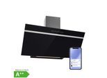 Ava 90 Dunstabzugshaube 90cm Wandhaube WiFi A++ 515m³/h Touch Schwarz