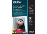 Epson EPSON C13S042153 Premium Glossy Photo Paper, 100 x 150 mm, 255g/qm, 40 Blatt (C13S042153)
