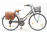Cityrad "Citybike 605 Lady" Gr. 46, grau (grau, grau), VENICE - I LOVE ITALY, Fahrräder, 46cm, 28 Zoll (71,12cm), für Damen, Kettenschaltung