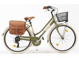 Cityrad "Citybike 605 Alu Lady" Gr. 46, grün (grün, grün), VENICE - I LOVE ITALY, Fahrräder, Damen, 46cm, 28 Zoll (71,12cm), für Damen, Kettenschaltung