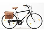 Cityrad "Citybike 605 Man" Gr. 54, schwarz (schwarz, schwarz), VENICE - I LOVE ITALY, Fahrräder, 54cm, 28 Zoll (71,12cm), für Herren, Kettenschaltung