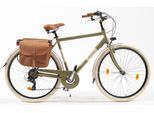 Cityrad "Citybike 605 Alu Man" Gr. 50, grün (schlamm, grau), VENICE - I LOVE ITALY, Fahrräder, 50cm, 28 Zoll (71,12cm), für Herren, Kettenschaltung