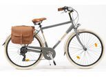 Cityrad "Citybike 605 Alu Man" Gr. 54, grau (grau, grau), VENICE - I LOVE ITALY, Fahrräder, Herren, 54cm, 28 Zoll (71,12cm), für Herren, Kettenschaltung