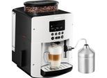KRUPS Kaffeevollautomat "EA8161", weiß, B:28,7cm H:48,3cm T:38,1cm, Kaffeevollautomaten, inkl. Edelstahl-Milchbehälter, 3 Temperaturstufen + 3 Mahlstärken, Kaffeevollautomat