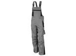 QUALITEX HIGH QUALITY WORKWEAR Latzhose PRO grau/schwarz Damen: 58 Herren: 64