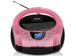 Cyberlux Tragbarer CD-Player Boombox CD/MP3 USB Kinder Radio pink