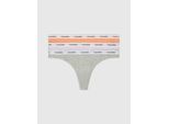 Calvin Klein Underwear String »3 PACK THONG (LOW-RISE)«, (Packung, 3 St., 3er-Pack), mit Logobund