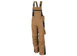 QUALITEX HIGH QUALITY WORKWEAR Latzhose PRO khaki/schwarz Damen: 40 Herren: 46
