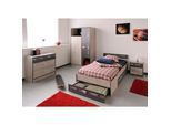 Parisot Kinder- und Jugendzimmer 4-tlg "Fabric 1" Esche-grau