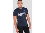 Alpha Industries Rundhalsshirt »Nasa Reflective Tee« Alpha Industries rep. blue M