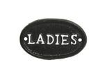 Chic Antique Türschild aus Eisen, Ladies