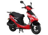 Alpha Motors Motorroller CityLeader 50 ccm 45 kmh EURO 5 rot