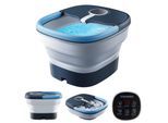 Steinborg faltbares Fußsprudelbad m. Fernbedienung Timer Platzsparend