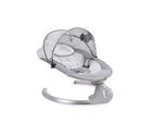 Cangaroo Babywippe Ari Musikfunktion Timer Fernbedienung Moskitonetz Bluetooth grau