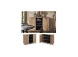 Vicco Sideboard Amber Eiche Wotan 134 x 100 cm mit 2 Türen