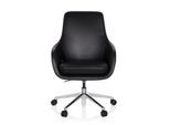 hjh OFFICE Profi Chefsessel BARENO Leder mit Armlehnen