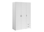 Parisot Kleiderschrank 3-türig Daily 2 Weiß