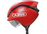 Rennradhelm ABUS "GAMECHANGER Tri" Gr. S, rot, Helme, S Kopfumfang: 51cm - 55cm, unifarben, glänzend