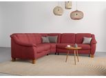 Ecksofa HOME AFFAIRE "Caldera L-Form", lila (chianti), B:270cm T:250cm, 100% Polyester, Sofas, Ecksofa, Federkern, wahlweise mit Kopfteilverstellung, Bettfunktion, Bettkasten