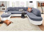 DOMO collection Wohnlandschaft »Elva U-Form«, wahlweise mit Bettfunktion und Federkern