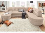 DOMO collection Wohnlandschaft »Elva U-Form«, wahlweise mit Bettfunktion und Federkern