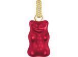 Kettenanhänger THOMAS SABO "THOMAS SABO x HARIBO Schmuck: Großer Anhänger Goldbär", rot (gelbgoldfarben, rot, kristallweiß, rot, kristallweiß), Schmuckanhänger, Damen, Silber 925 (recycelt), 4,06 g, Kettenanhänger, mit Kristallglas, Zirkonia (synth.)